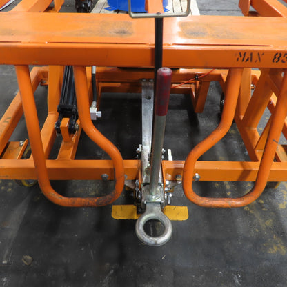 Track Systems 46" x 49" Ergonomic Manual Tote Mobile Transport Tilt Unloader