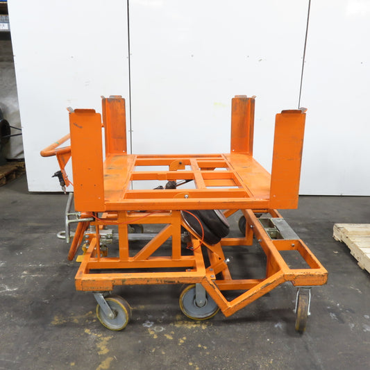 Track Systems 46" x 49" Ergonomic Manual Tote Mobile Transport Tilt Unloader