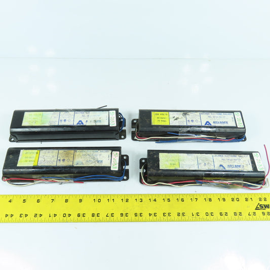 Advance REL-3P32-RH-TP 2/3 Rapid Start Electronic Ballast 120V 0.75A Lot Of 4