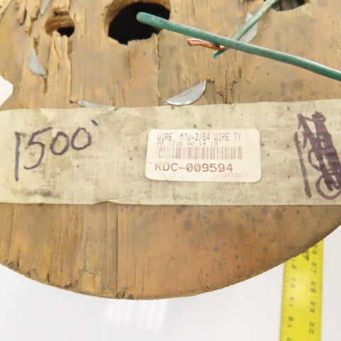 MTW-2/64 14 Gauge AWG Stranded Copper Building Hook Up Wire 1400' Long