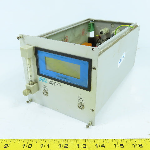 M & C Oxygen O2 Analyser PMA 12 115VAC 60HZ 3.5VA (No Cover) Sold for parts