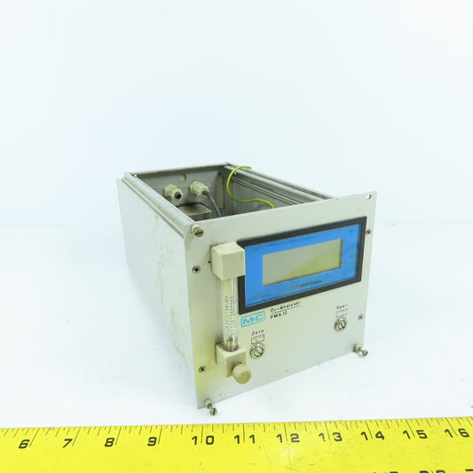 M & C Oxygen O2 Analyser PMA 12 115VAC 60HZ 3.5VA (No Cover) Sold for parts