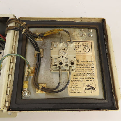 Allen Bradley 194L-E25 25A 600V Disconnect Switch W/ 8x8 x 4" Box & Fuse Holders