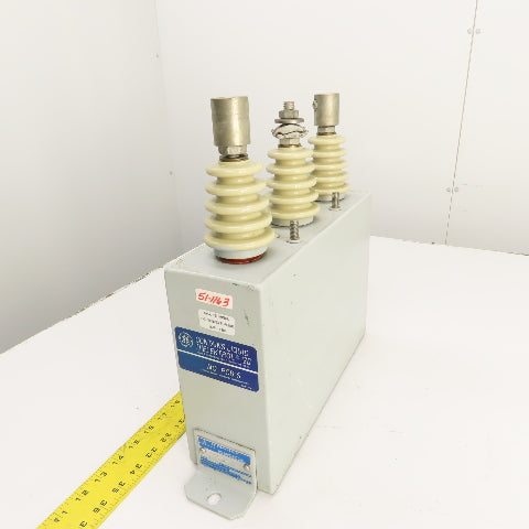 GE 54L303WS60 100kVAR Capacitor 2400V 3PH 60HZ 75A W/ Dielektrol VII
