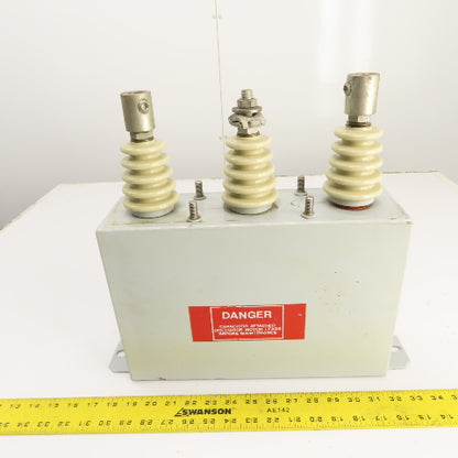 GE 54L303WS60 100kVAR Capacitor 2400V 3PH 60HZ 75A W/ Dielektrol VII
