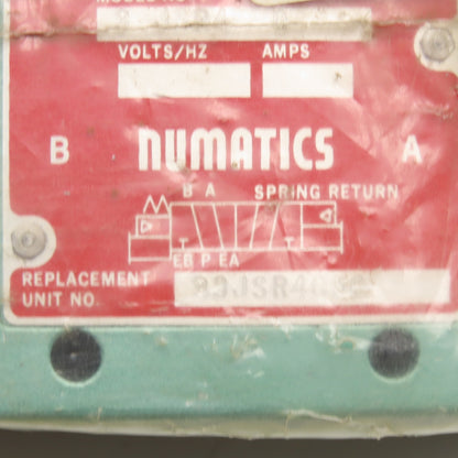 Numatics 33JSR4000 5/2 Position Pneumatic Solenoid Valve