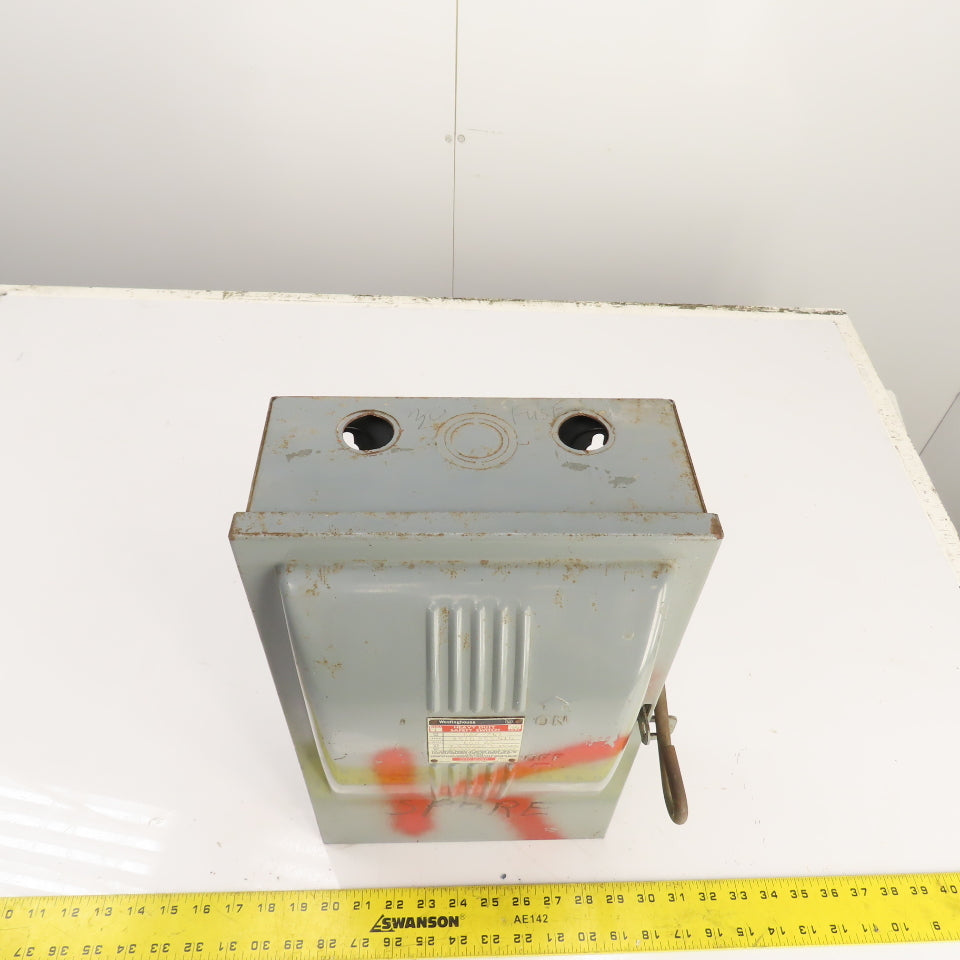 Westinghouse CAF-361 30A Fusible Heavy Duty Safety Disconnect Switch 600VAC 3P