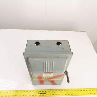 Westinghouse CAF-361 30A Fusible Heavy Duty Safety Disconnect Switch 600VAC 3P