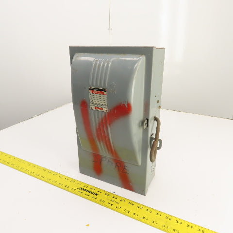 Westinghouse CAF-361 30A Fusible Heavy Duty Safety Disconnect Switch 600VAC 3P