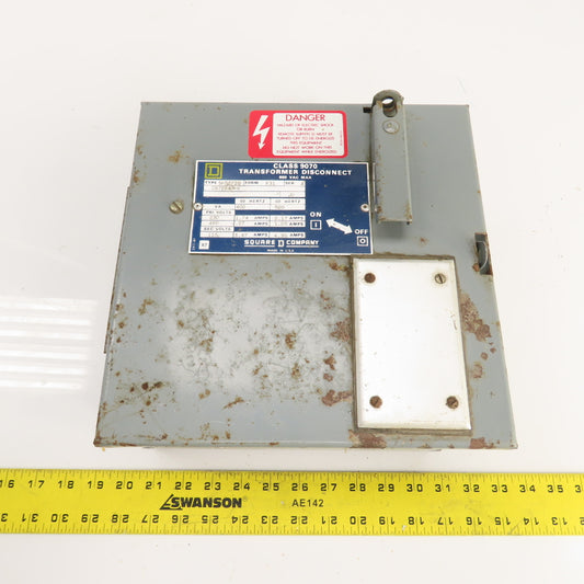 Square D SK5271S Class 9070 Transformer Disconnect 500VA Pri 230/460V Sec 115V