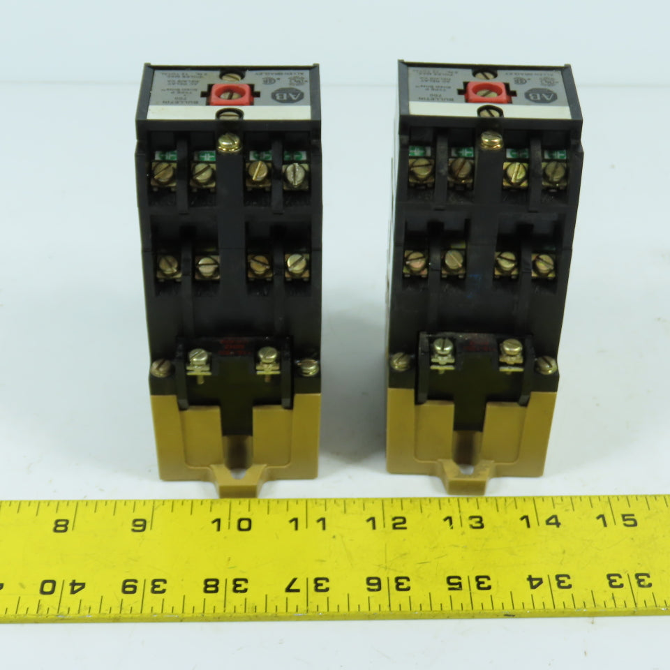 Allen Bradley 700-P800A1 Ser B Bulletin 700 AC Relay 10A 600V 120V Coil Lot Of 2