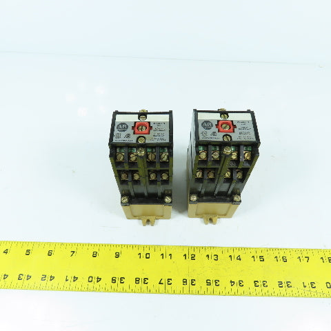 Allen Bradley 700-P800A1 Ser B Bulletin 700 AC Relay 10A 600V 120V Coil Lot Of 2