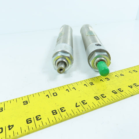 Numatics M12175 SS Double Acting Air Cylinder 4" Stroke 1-1/4" Bore Lot Of 2