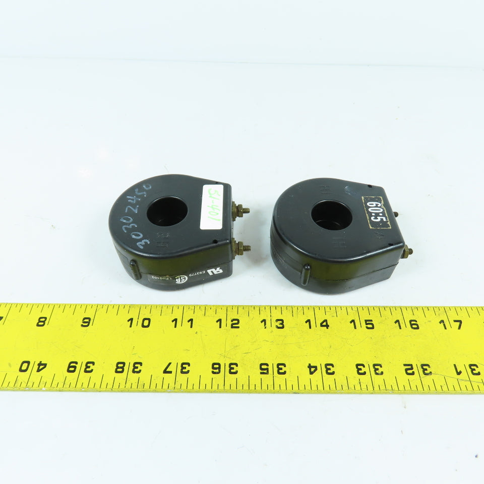 EIL 15 RT-600 60:5 Current Transformer 50-400HZ 600V Lot Of 2