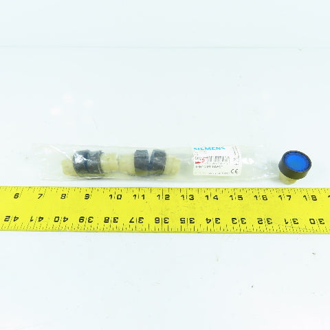 Siemens 3SB1001-0AF01 Blue Momentary Contact Push Button Lot Of 5 NEW