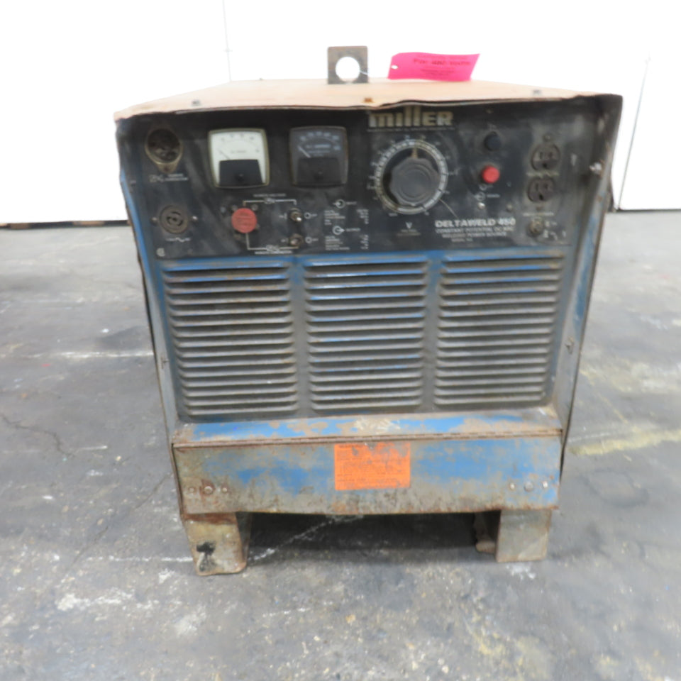 Miller Deltaweld 450 230/460V 450A Contant Voltage DC Arc Welder Power Source