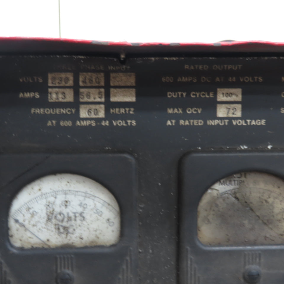 Lincoln DC-600 44V Idealarc Multi-Process DC Ark Welder 230/460V 3Ph 600A