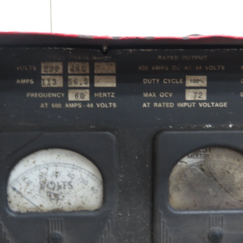 Lincoln DC-600 44V Idealarc Multi-Process DC Ark Welder 230/460V 3Ph 600A