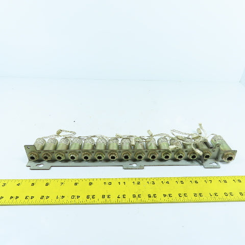 Ricoh Keiki 67697650 24VDC 7.2W Solenoid Coils Bank Of 14 & (1) 67697660