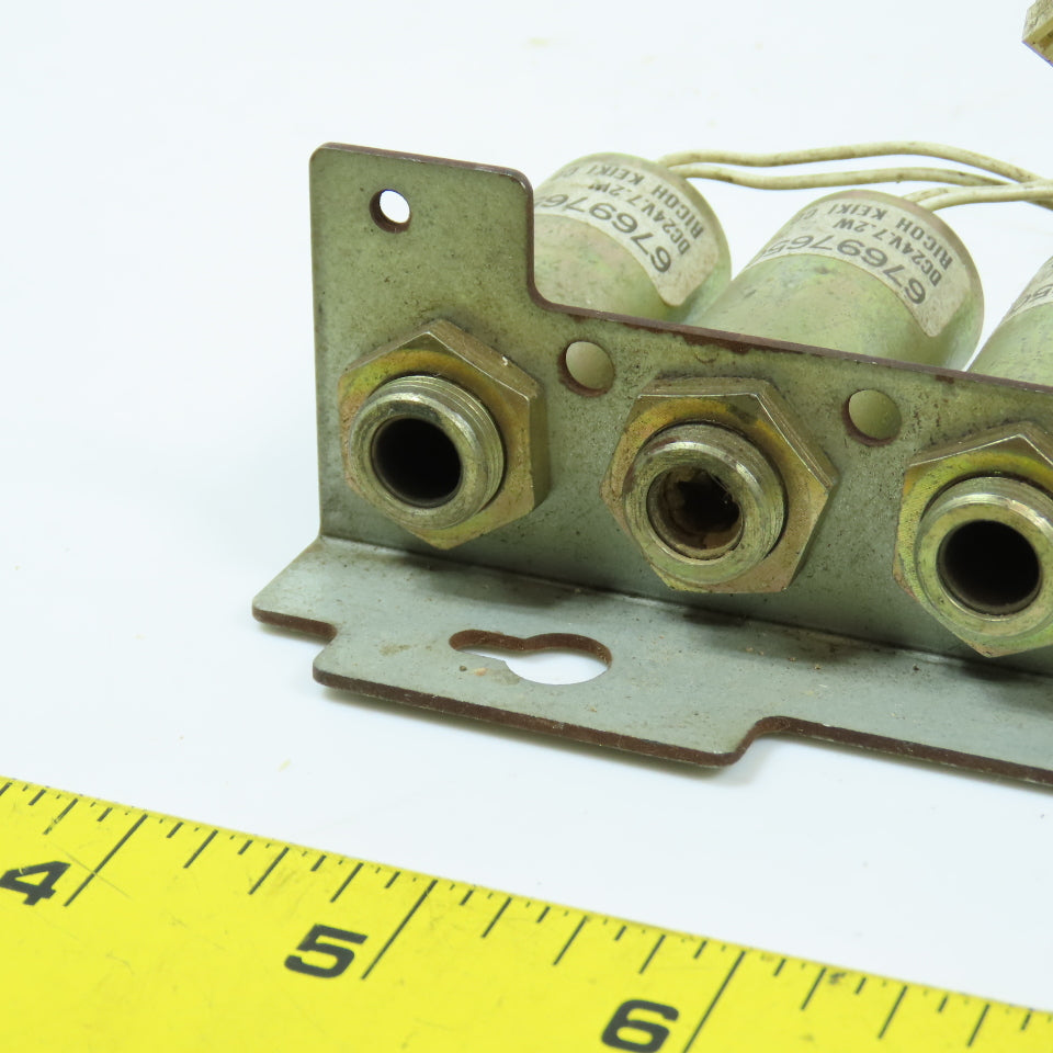 Ricoh Keiki 67697650 24VDC 7.2W Solenoid Coils Bank Of 14 & (1) 67697660