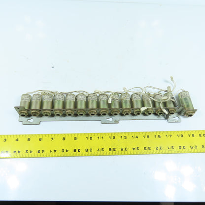 Ricoh Keiki 67697650 24VDC 7.2W Solenoid Coils Bank Of 14 & (1) 67697660