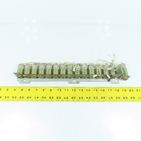 Ricoh Keiki 67697650 24VDC 7.2W Solenoid Coils Bank Of 14 & (1) 67697660