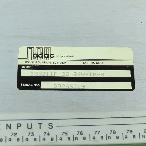 Adac Corporation 1332IIP-32-24V-TB-S High Density AC-DC Input Panel