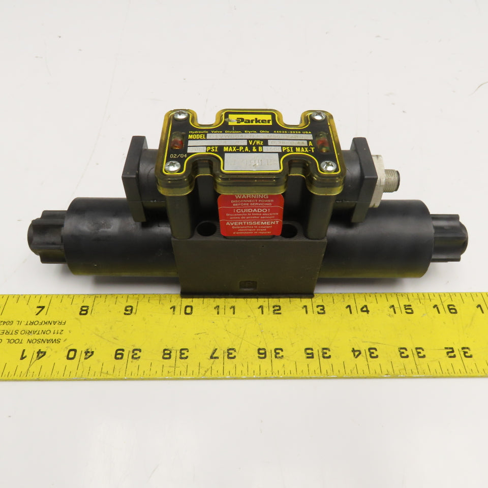 Parker D1VW004CNJCLM5682XB027 4/3 Position Float Center Hydraulic Valve 24VDC
