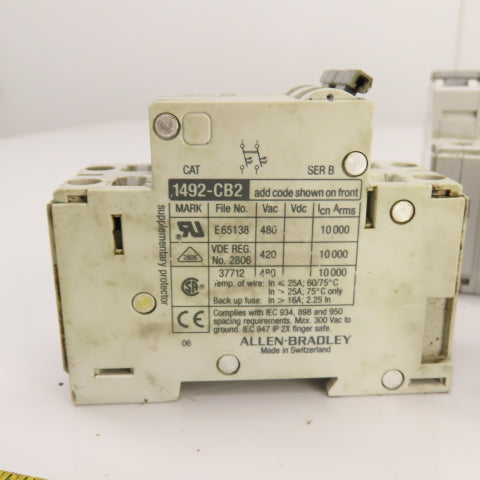 Allen Bradley 1492-CB2 G100 2-Pole 10A Circuit Breaker Lot Of 30