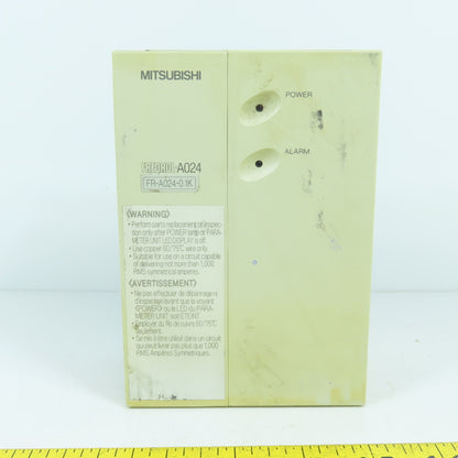 Mitsubishi FR-A024-0.1K Freqrol 0.1kW Inverter Drive 200-230V 3PH 0.2-400HZ