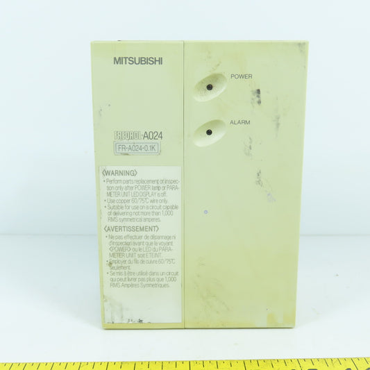 Mitsubishi FR-A024-0.1K Freqrol 0.1kW Inverter Drive 200-230V 3PH 0.2-400HZ