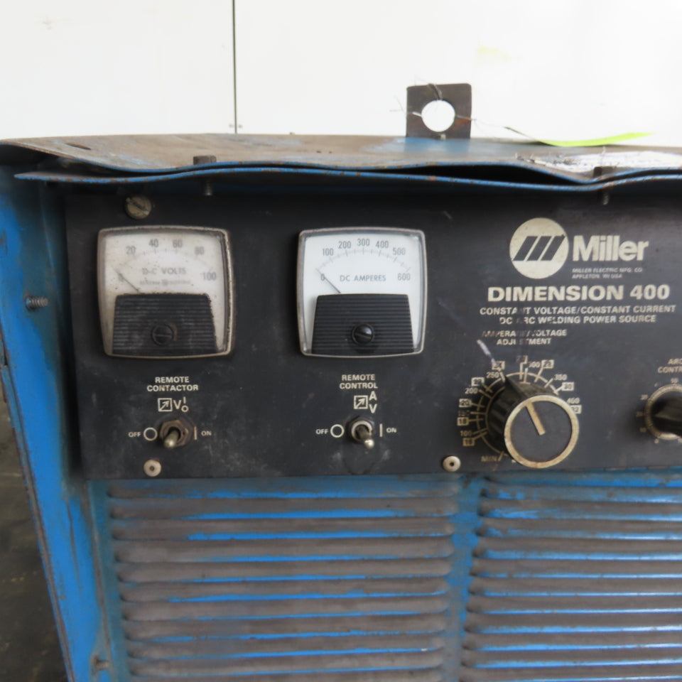 Miller Dimension 400 DC Arc Welding Power Source 36V 3Ph 200-230/460V