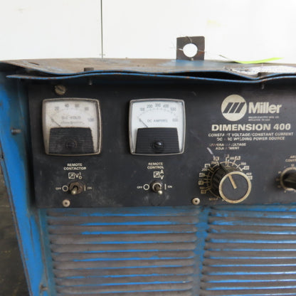 Miller Dimension 400 DC Arc Welding Power Source 36V 3Ph 200-230/460V