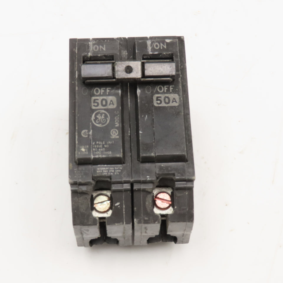 General Electric RT-660 Type THQB 50A 2 Pole Circuit Breaker 240V