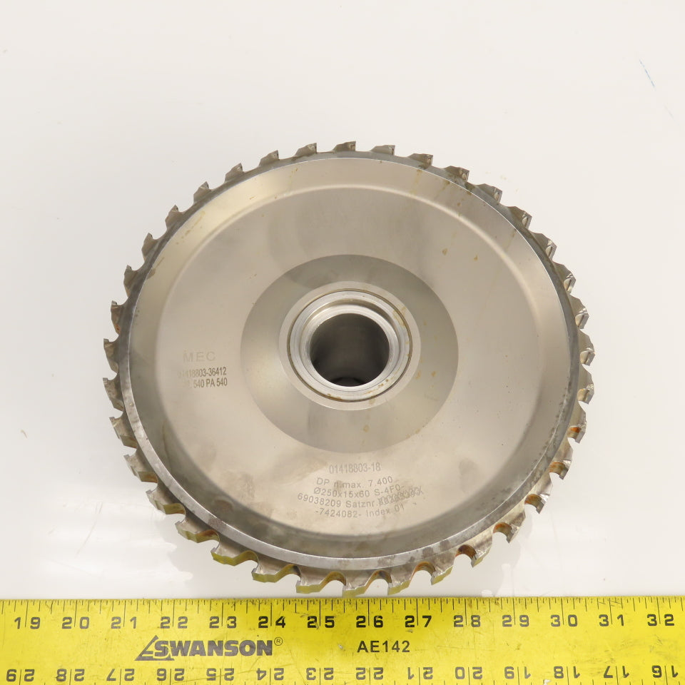 Leuco 302434515 Hydro Clamping Bushing W/ Hexagonal Top & 250 x 15 x 60mm Cutter