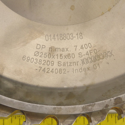 Leuco 302434515 Hydro Clamping Bushing W/ Hexagonal Top & 250 x 15 x 60mm Cutter