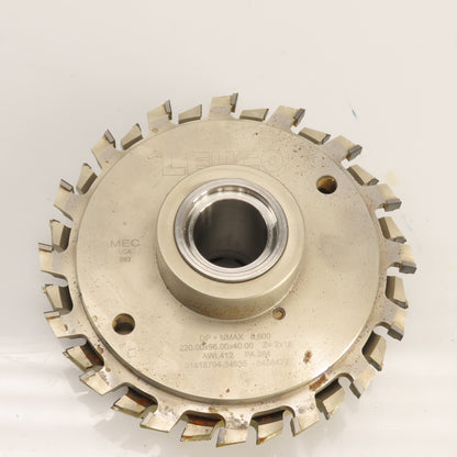 Leuco 01418794 Hydro Clamping Bushing W/ Hexagonal Top & 220 x 96 x 40mm Cutter