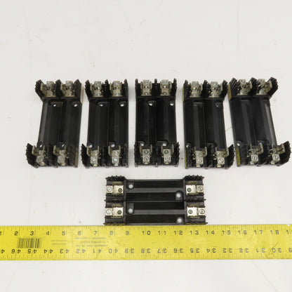 Buss H60030-2C 600V 30A 2 Pole Class H Fuse Holder Lot Of 6