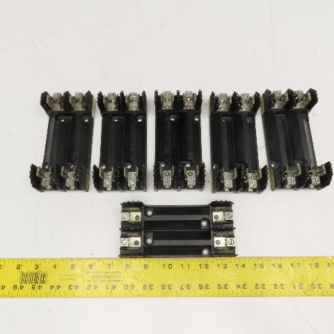 Buss H60030-2C 600V 30A 2 Pole Class H Fuse Holder Lot Of 6