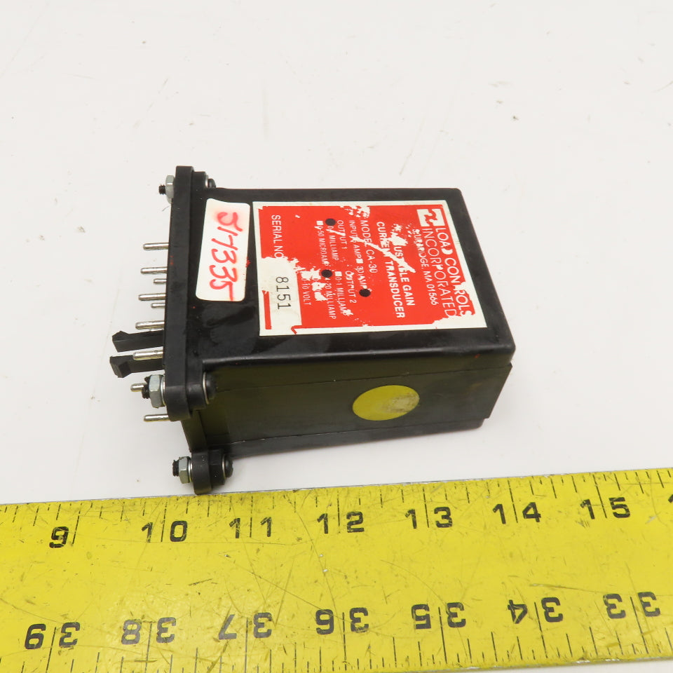 Load Controls Inc. CA-30 30 Amp 0-1mA Adjustable Gain Current Transducer