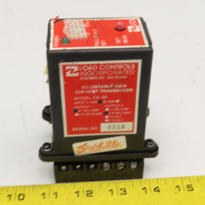 Load Controls Inc. CA-30 5 Amp 0-1mA Adjustable Gain Current Transducer