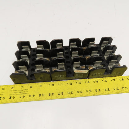 USD J60030 30A 600V 3 Pole Class J Fuse Holder Lot Of 3