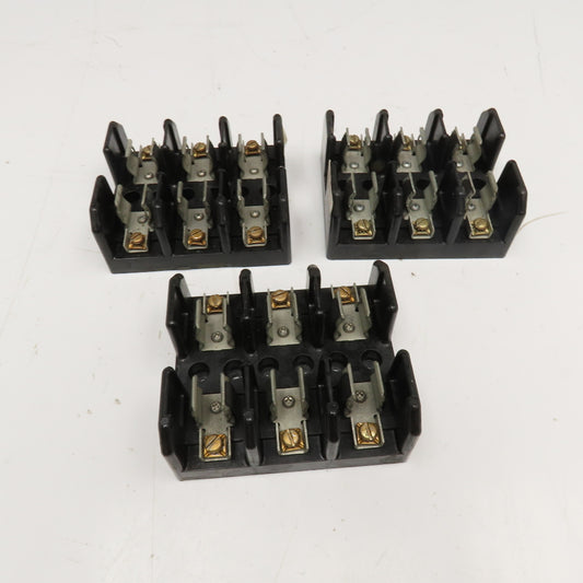 USD J60030 30A 600V 3 Pole Class J Fuse Holder Lot Of 3