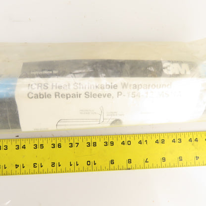 3M ICRS Heat Shrinkable Wraparound Cable Repair Sleeve 1.20-3.30" x 36" Black
