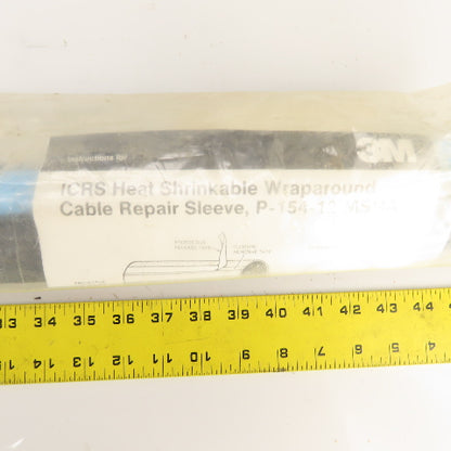 3M ICRS Heat Shrinkable Wraparound Cable Repair Sleeve 1.20-3.30" x 36" Black