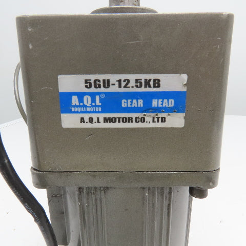 AQL Motor Co. 5GU-12.5KB 51K90GU-ARF Motor W/ Gear Head 110V 90W 50Hz