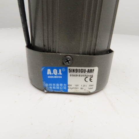 AQL Motor Co. 5GU-12.5KB 51K90GU-ARF Motor W/ Gear Head 110V 90W 50Hz