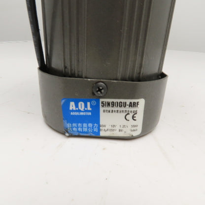 AQL Motor Co. 5GU-12.5KB 51K90GU-ARF Motor W/ Gear Head 110V 90W 50Hz