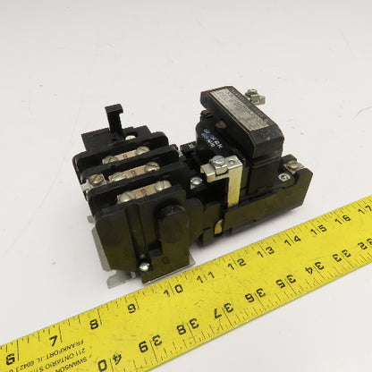 General Electric 308C2041DAASLR Size 1 Motor Starter 600VAC 27A 10Hp 120V Coil