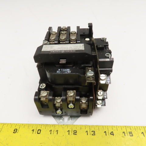 General Electric 308C2192RAGTMR Size 1 Motor Starter 600VAC 27A 10Hp 120V Coil